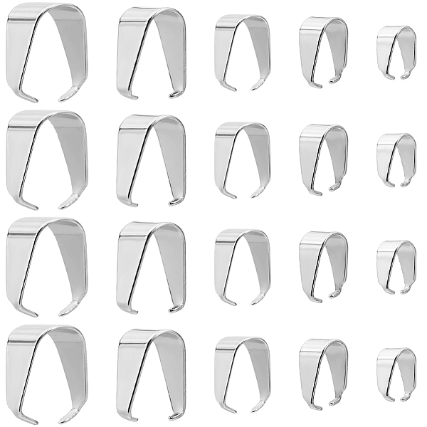 PandaHall SUNNYCLUE 200Pcs 5 Size 201 Stainless Steel Snap on Bails, Stainless Steel Color, 6.5~14x6~11x3~7mm, 40Pcs/size 201 Stainless...
PandaHall SUNNYCLUE 200Pcs 5 Size 201 Stainless Steel Snap on Bails, Stainless Steel Color, 6.5~14x6~11x3~7mm, 40Pcs/size 201 Stainless...