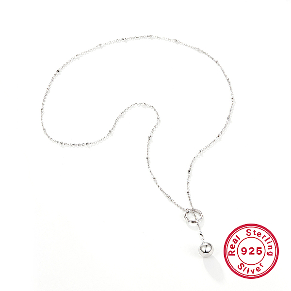 PandaHall 925 Sterling Silver Round Bead Adjustable Necklace, Cable Chains Sterling Silver Round
PandaHall 925 Sterling Silver Round Bead Adjustable Necklace, Cable Chains Sterling Silver Round