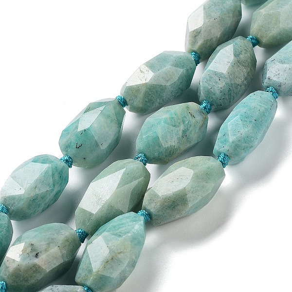 PandaHall Natural Amazonite Beads Strands, Faceted, Oval, 23~24x13~14mm, Hole: 1.5~1.6mm, 7.95''~8.46''(20.2~21.5cm) Amazonite Oval
PandaHall Natural Amazonite Beads Strands, Faceted, Oval, 23~24x13~14mm, Hole: 1.5~1.6mm, 7.95''~8.46''(20.2~21.5cm) Amazonite Oval