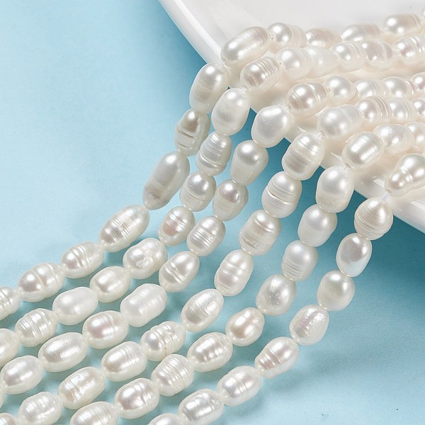 PandaHall Natural Cultured Freshwater Pearl Beads Strands, Rice, Seashell Color, 7.5~9.5x5.5~6.5mm, Hole: 0.7mm, about 24~25pcs/strand, 7.56...
PandaHall Natural Cultured Freshwater Pearl Beads Strands, Rice, Seashell Color, 7.5~9.5x5.5~6.5mm, Hole: 0.7mm, about 24~25pcs/strand, 7.56...