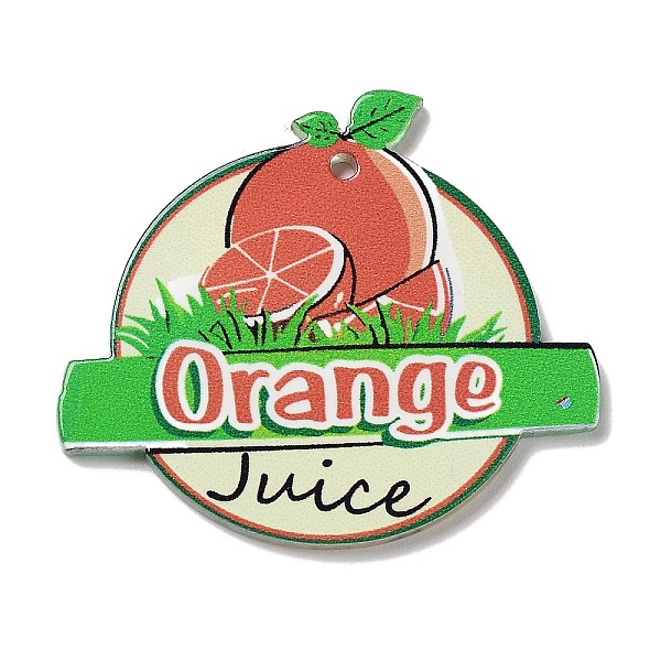 PandaHall Fruit Theme Acrylic Pendants, Orange, 37x43x2.5mm, Hole: 1.5mm Acrylic Orange
PandaHall Fruit Theme Acrylic Pendants, Orange, 37x43x2.5mm, Hole: 1.5mm Acrylic Orange