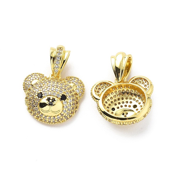 PandaHall Clear & Black Cubic Zirconia Pendants, with Brass Findings, Bear Head Charm, Real 18K Gold Plated, 16x17.5x6.5mm, Hole: 3.5x6.5mm...
PandaHall Clear & Black Cubic Zirconia Pendants, with Brass Findings, Bear Head Charm, Real 18K Gold Plated, 16x17.5x6.5mm, Hole: 3.5x6.5mm...