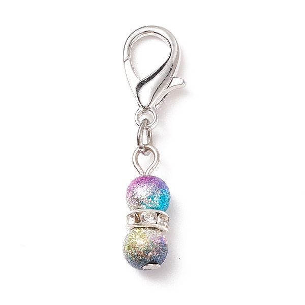 PandaHall Spray Painted Acrylic Beaded Gourd Pendant Decorations, with Iron Rhinestone Spacer Beads & Alloy Lobster Claw Clasps, Clip-on..., Clear
PandaHall Spray Painted Acrylic Beaded Gourd Pendant Decorations, with Iron Rhinestone Spacer Beads & Alloy Lobster Claw Clasps, Clip-on..., Clear