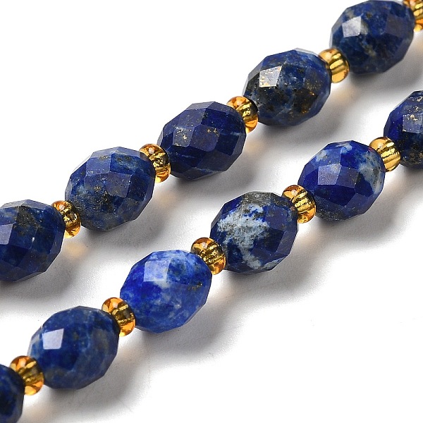 PandaHall Natural Lapis Lazuli Beads Strands, with Seed Beads, Faceted, Oval, 7.5~8x6~6.5mm, Hole: 1.2mm, about 40~42pcs/strand...
PandaHall Natural Lapis Lazuli Beads Strands, with Seed Beads, Faceted, Oval, 7.5~8x6~6.5mm, Hole: 1.2mm, about 40~42pcs/strand...