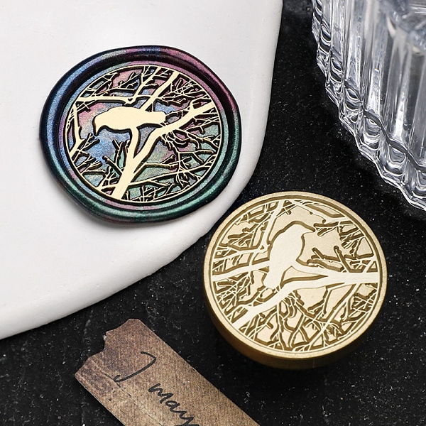 PandaHall Halloween Theme Golden Tone Brass Wax Seal Stamp Head, for DIY Wax Seal Stamp Making, Raven, 30x15x15mm, Hole: 6.9mm Brass Raven
PandaHall Halloween Theme Golden Tone Brass Wax Seal Stamp Head, for DIY Wax Seal Stamp Making, Raven, 30x15x15mm, Hole: 6.9mm Brass Raven