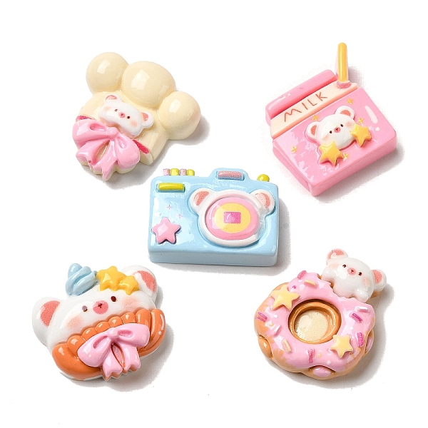 PandaHall Donut/Bear/Milk Opaque Resin Decoden Cabochons, Mixed Shapes, Mixed Color, 19~27x22~26x8~9mm Resin Mixed Shapes Multicolor
PandaHall Donut/Bear/Milk Opaque Resin Decoden Cabochons, Mixed Shapes, Mixed Color, 19~27x22~26x8~9mm Resin Mixed Shapes Multicolor