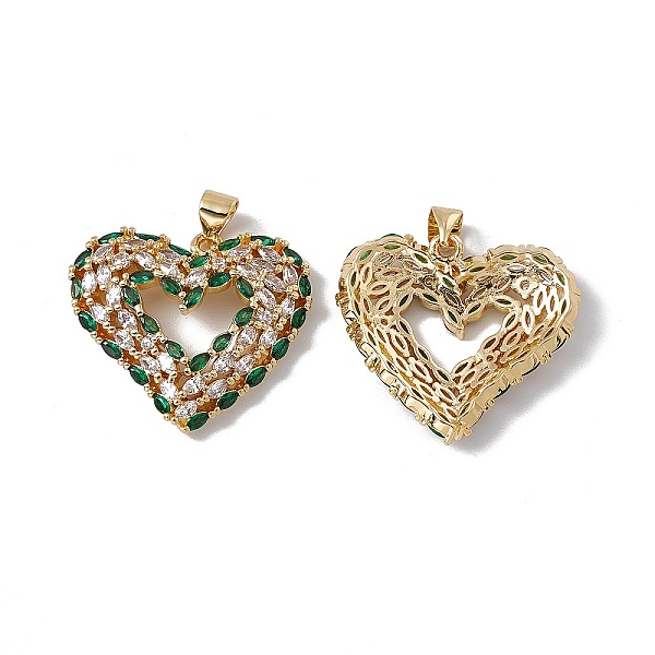 PandaHall Brass Micro Pave Clear Cubic Zirconia Pendants, Cadmium Free & Nickel Free & Lead Free, Rack Plating, Heart, Real 18K Gold Plated...
PandaHall Brass Micro Pave Clear Cubic Zirconia Pendants, Cadmium Free & Nickel Free & Lead Free, Rack Plating, Heart, Real 18K Gold Plated...