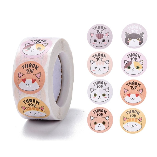 PandaHall Flat Round Paper Thank You Stickers, Cartoon Animal Pattern with Word Thank you, Self-Adhesive Gift Tag Labels Youstickers, Cat...
PandaHall Flat Round Paper Thank You Stickers, Cartoon Animal Pattern with Word Thank you, Self-Adhesive Gift Tag Labels Youstickers, Cat...