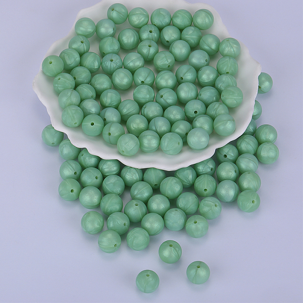 PandaHall Round Silicone Focal Beads, Chewing Beads For Teethers, DIY Nursing Necklaces Making, Dark Sea Green, 15mm, Hole: 2mm Silicone...
PandaHall Round Silicone Focal Beads, Chewing Beads For Teethers, DIY Nursing Necklaces Making, Dark Sea Green, 15mm, Hole: 2mm Silicone...