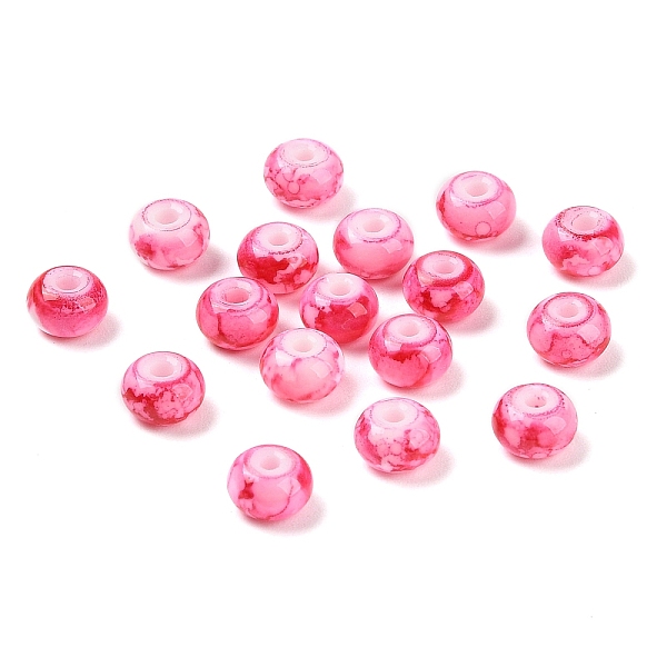 PandaHall Opaque Spray Painted Glass Beads, Rondelle, Cerise, 8x5mm, Hole: 2mm, about 1041pcs/500g Glass Rondelle Red
PandaHall Opaque Spray Painted Glass Beads, Rondelle, Cerise, 8x5mm, Hole: 2mm, about 1041pcs/500g Glass Rondelle Red