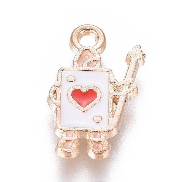 PandaHall Alloy Pendants, with Enamel, Poker Card Soldiers, Light Gold, Red, 15x10x1.7mm, Hole: 1.5mm Alloy+Enamel Playing Theme Red
PandaHall Alloy Pendants, with Enamel, Poker Card Soldiers, Light Gold, Red, 15x10x1.7mm, Hole: 1.5mm Alloy+Enamel Playing Theme Red