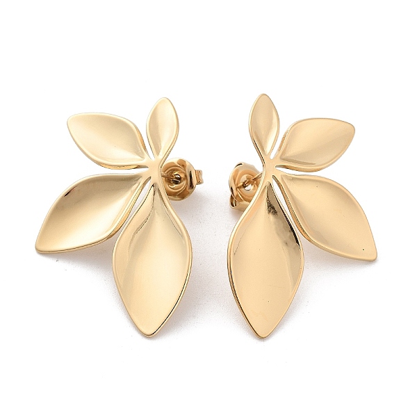 PandaHall 304 Stainless Steel Stud Earrings, Flower, Real 14K Gold Plated, 34.5x22.5mm 304 Stainless Steel Flower
PandaHall 304 Stainless Steel Stud Earrings, Flower, Real 14K Gold Plated, 34.5x22.5mm 304 Stainless Steel Flower