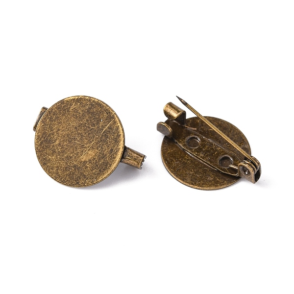 PandaHall Brass Brooch Cabochon Settings, Flat Round, Antique Bronze, Tray: 15mm, 15x19mm Brass
PandaHall Brass Brooch Cabochon Settings, Flat Round, Antique Bronze, Tray: 15mm, 15x19mm Brass
