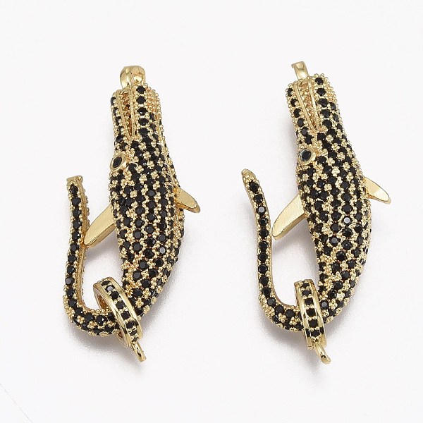 PandaHall Brass Micro Pave Cubic Zirconia Lobster Claw Clasps, Long-Lasting Plated, Alligator, Real 18K Gold Plated, Ring: 10x8x2mm, Hole...
PandaHall Brass Micro Pave Cubic Zirconia Lobster Claw Clasps, Long-Lasting Plated, Alligator, Real 18K Gold Plated, Ring: 10x8x2mm, Hole...