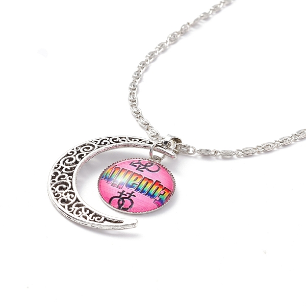 PandaHall Rainbow Pride Necklace, Equality Word Flat Round & Moon Pendant Necklace for Men Women, Antique Silver & Platinum, Gender Symbol...
PandaHall Rainbow Pride Necklace, Equality Word Flat Round & Moon Pendant Necklace for Men Women, Antique Silver & Platinum, Gender Symbol...