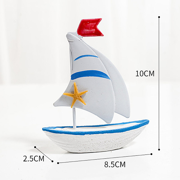 PandaHall Starfish Pattern Mini Sailboat Model Display Decoration, Wooden Miniature Sailing Boat Home Decoration, for Ocean Theme Decoration...
PandaHall Starfish Pattern Mini Sailboat Model Display Decoration, Wooden Miniature Sailing Boat Home Decoration, for Ocean Theme Decoration...