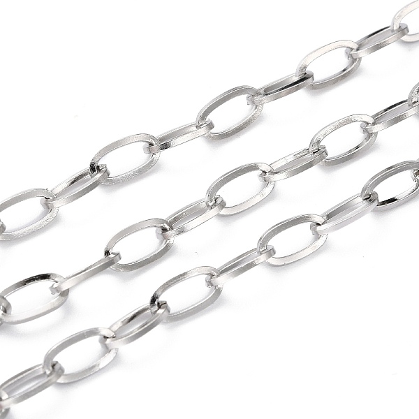 PandaHall 304 Stainless Steel Paperclip Chain, Unwelded, with Spool, Oval, Stainless Steel Color, 10x5x1mm, 32.8 Feet(10m)/roll 304...
PandaHall 304 Stainless Steel Paperclip Chain, Unwelded, with Spool, Oval, Stainless Steel Color, 10x5x1mm, 32.8 Feet(10m)/roll 304...