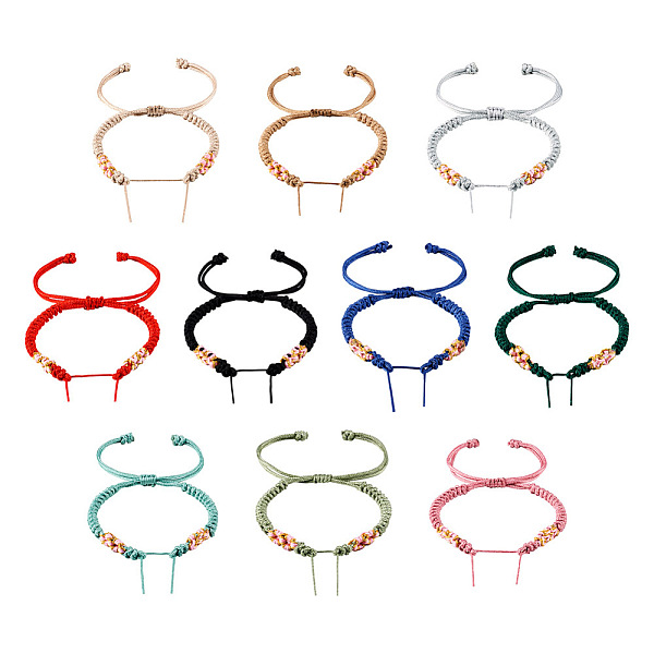 PandaHall 10Pcs 10 Colors Adjustable Nylon Cord Braided Bracelet Making, Peach Blossom Knot Bracelet, Fits for Beads, Mixed Color..., Multicolor
PandaHall 10Pcs 10 Colors Adjustable Nylon Cord Braided Bracelet Making, Peach Blossom Knot Bracelet, Fits for Beads, Mixed Color..., Multicolor