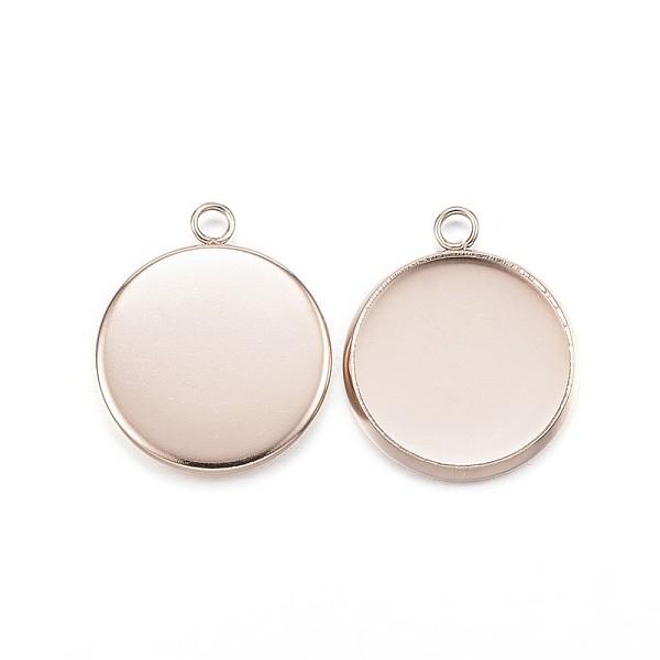 PandaHall Ion Plating(IP) 304 Stainless Steel Pendant Cabochon Settings, Plain Edge Bezel Cups, Flat Round, Rose Gold, Tray: 14mm, 19x16x2mm...
PandaHall Ion Plating(IP) 304 Stainless Steel Pendant Cabochon Settings, Plain Edge Bezel Cups, Flat Round, Rose Gold, Tray: 14mm, 19x16x2mm...