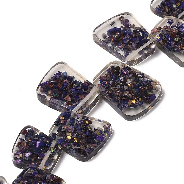 PandaHall Dyed Natural Imperial Jasper with Resin Beads Strands, Trapezoid, Indigo, 17.5~35.5x24~29x6~6.5mm, Hole: 1.5mm, about 15pcs/strand..., Purple
PandaHall Dyed Natural Imperial Jasper with Resin Beads Strands, Trapezoid, Indigo, 17.5~35.5x24~29x6~6.5mm, Hole: 1.5mm, about 15pcs/strand..., Purple