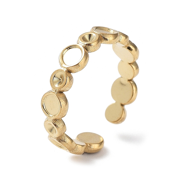 PandaHall 304 Stainless Steel Open Cuff Ring Components, Bezel Cup Ring Settings, for Rhinestone, Flat Round, Real 14K Gold Plated, Inner...
PandaHall 304 Stainless Steel Open Cuff Ring Components, Bezel Cup Ring Settings, for Rhinestone, Flat Round, Real 14K Gold Plated, Inner...