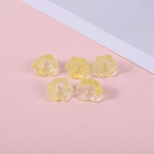 PandaHall Glass Beads, Lily Flower, Champagne Yellow, 12x8mm, Hole: 1.4mm Glass Flower
PandaHall Glass Beads, Lily Flower, Champagne Yellow, 12x8mm, Hole: 1.4mm Glass Flower
