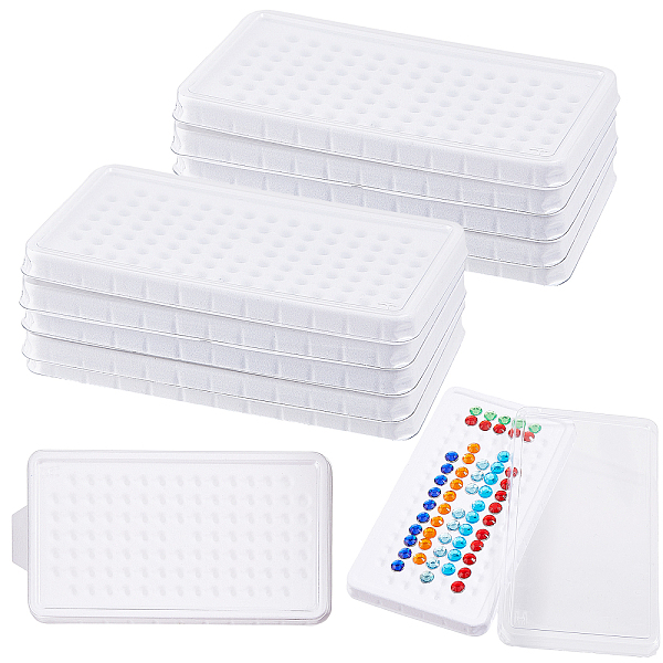PandaHall 100-Hole Rectangle Plastic Loose Gems Storage Boxes, Loose Diamond Case, White, 7x12.8cm Plastic Rectangle White
PandaHall 100-Hole Rectangle Plastic Loose Gems Storage Boxes, Loose Diamond Case, White, 7x12.8cm Plastic Rectangle White