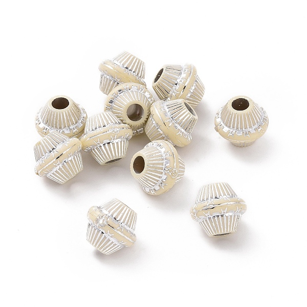 PandaHall Plating Acrylic Beads, Silver Metal Enlaced, Bicone, Lemon Chiffon, 11x12mm, Hole: 3.8mm, about 780pcs/500g Acrylic Bicone
PandaHall Plating Acrylic Beads, Silver Metal Enlaced, Bicone, Lemon Chiffon, 11x12mm, Hole: 3.8mm, about 780pcs/500g Acrylic Bicone