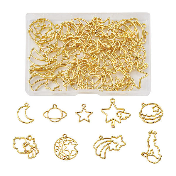 PandaHall Cheriswelry 36Pcs 9 Styles Alloy Open Back Bezel Pendants, for DIY UV Resin, Epoxy Resin, Pressed Flower Jewelry, Mixed Shapes...
PandaHall Cheriswelry 36Pcs 9 Styles Alloy Open Back Bezel Pendants, for DIY UV Resin, Epoxy Resin, Pressed Flower Jewelry, Mixed Shapes...
