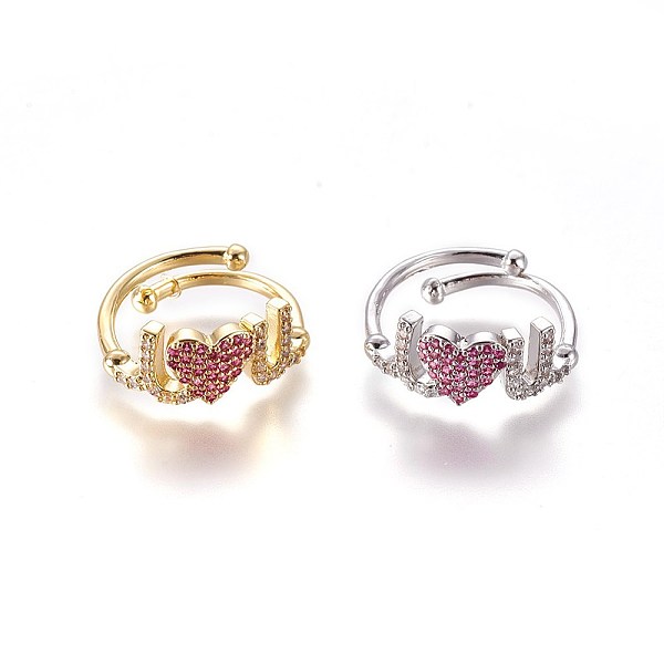 PandaHall Adjustable Brass Micro Pave Cubic Zirconia Finger Rings, Mixed Color, Size: 8, 18mm Brass+Cubic Zirconia
PandaHall Adjustable Brass Micro Pave Cubic Zirconia Finger Rings, Mixed Color, Size: 8, 18mm Brass+Cubic Zirconia