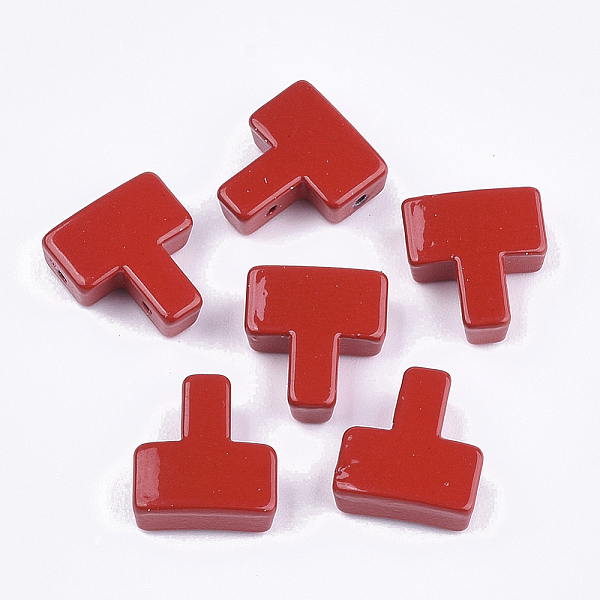 PandaHall Spray Painted Alloy Multi-Strand Links, For Tile Elastic Bracelets Making, T Shape, Red, 11x12x4mm, Hole: 1mm Alloy Letter Red
PandaHall Spray Painted Alloy Multi-Strand Links, For Tile Elastic Bracelets Making, T Shape, Red, 11x12x4mm, Hole: 1mm Alloy Letter Red