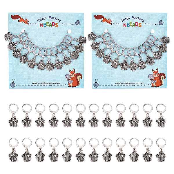 PandaHall 24 Pcs Dog Paw Stitch Markers, Alloy Crochet Stitch Marker Charms Locking Stitch Marker with 304 Stainless Steel Clasp for...
PandaHall 24 Pcs Dog Paw Stitch Markers, Alloy Crochet Stitch Marker Charms Locking Stitch Marker with 304 Stainless Steel Clasp for...