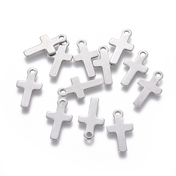 PandaHall 201 Stainless Steel Tiny Cross Charms, Stainless Steel Color, 14.5x8x0.7mm, Hole: 1.5mm 201 Stainless Steel Cross
PandaHall 201 Stainless Steel Tiny Cross Charms, Stainless Steel Color, 14.5x8x0.7mm, Hole: 1.5mm 201 Stainless Steel Cross