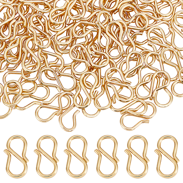 PandaHall Beebeecraft 100Pcs 304 Stainless Steel S-Hook Clasps, Real 18K Gold Plated, 13x7x1mm 304 Stainless Steel
PandaHall Beebeecraft 100Pcs 304 Stainless Steel S-Hook Clasps, Real 18K Gold Plated, 13x7x1mm 304 Stainless Steel