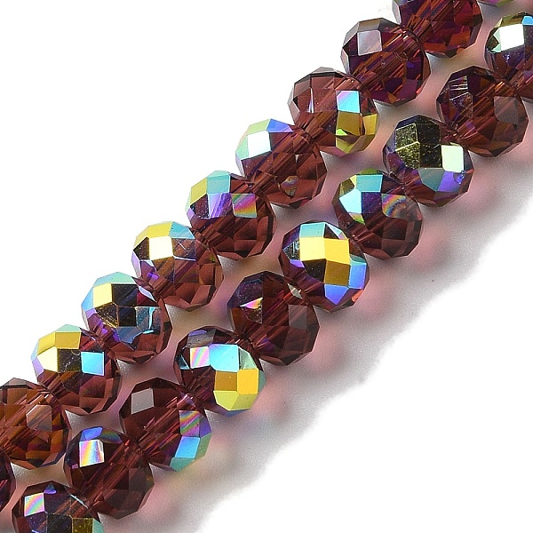 PandaHall AB Color Plated Transparent Electroplate Beads Strands, Faceted, Round, Coconut Brown, 7.5x6mm, Hole: 1mm, about 80~83pcs/strand...
PandaHall AB Color Plated Transparent Electroplate Beads Strands, Faceted, Round, Coconut Brown, 7.5x6mm, Hole: 1mm, about 80~83pcs/strand...