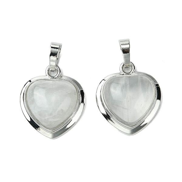 PandaHall Natural Quartz Crystal Pendants, Rock Crystal Heart Charms with Rack Plating Platinum Plated Brass Findings, Cadmium Free & Lead...
PandaHall Natural Quartz Crystal Pendants, Rock Crystal Heart Charms with Rack Plating Platinum Plated Brass Findings, Cadmium Free & Lead...
