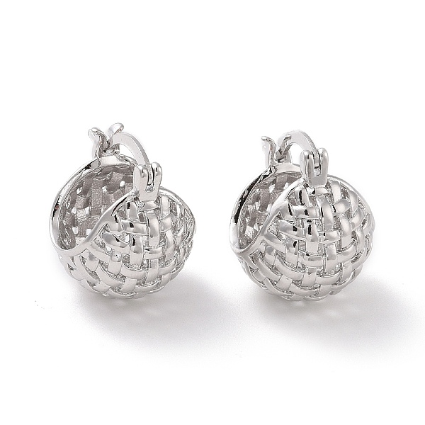 PandaHall Brass Basket Hoop Earrings for Women, Cadmium Free & Lead Free, Platinum, 21x18x17.5mm, Pin: 0.7x1mm Brass Half Round
PandaHall Brass Basket Hoop Earrings for Women, Cadmium Free & Lead Free, Platinum, 21x18x17.5mm, Pin: 0.7x1mm Brass Half Round