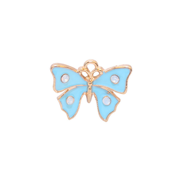 PandaHall Zinc Alloy Enamel Butterfly Jewelry Pendant, with Crystal AB Resin Rhinestone, Light Gold, Light Sky Blue, 12x16mm, Hole: 3mm..., Clear
PandaHall Zinc Alloy Enamel Butterfly Jewelry Pendant, with Crystal AB Resin Rhinestone, Light Gold, Light Sky Blue, 12x16mm, Hole: 3mm..., Clear
