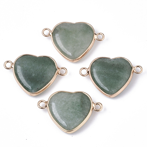 PandaHall Natural Green Aventurine Links, with Light Gold Plated Edge Brass Loops, Flat Round, Faceted, 19.5x28.5x6mm, Hole: 2mm Green...
PandaHall Natural Green Aventurine Links, with Light Gold Plated Edge Brass Loops, Flat Round, Faceted, 19.5x28.5x6mm, Hole: 2mm Green...