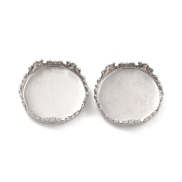 PandaHall 316 Surgical Stainless Steel Cabochon Tray Settings, Serrated Edge Bezel Cups, Flat Round, Stainless Steel Color, 13.5x3.5mm 316...
PandaHall 316 Surgical Stainless Steel Cabochon Tray Settings, Serrated Edge Bezel Cups, Flat Round, Stainless Steel Color, 13.5x3.5mm 316...