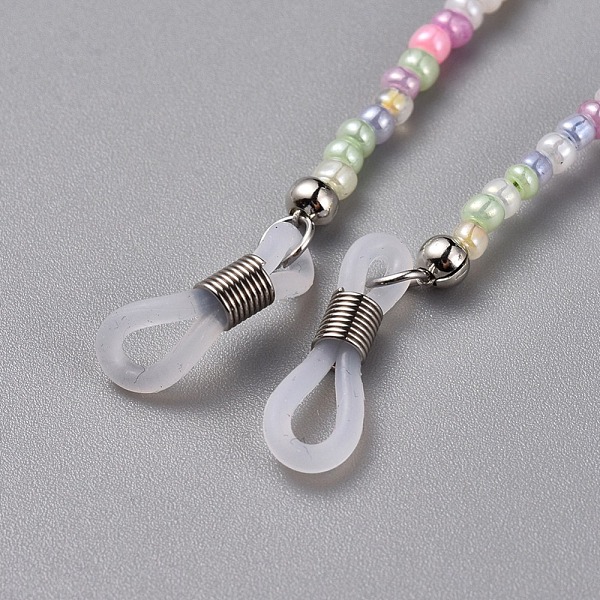 PandaHall Eyeglasses Chains, Neck Strap for Eyeglasses, with Glass Seed Beads, Rubber Loop Ends and Brass Findings, Colorful, 30.9 inch...
PandaHall Eyeglasses Chains, Neck Strap for Eyeglasses, with Glass Seed Beads, Rubber Loop Ends and Brass Findings, Colorful, 30.9 inch...