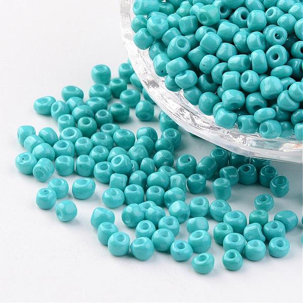 PandaHall 6/0 Baking Paint Glass Seed Beads, Dark Turquoise, 4~5x3~4mm, Hole: 1~2mm, about 427pcs/50g Glass Cyan
PandaHall 6/0 Baking Paint Glass Seed Beads, Dark Turquoise, 4~5x3~4mm, Hole: 1~2mm, about 427pcs/50g Glass Cyan