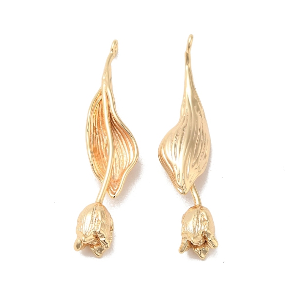 PandaHall Brass Pendants, Tulip Charm, Real 18K Gold Plated, 39x9x6mm, Hole: 1.5mm Brass Flower
PandaHall Brass Pendants, Tulip Charm, Real 18K Gold Plated, 39x9x6mm, Hole: 1.5mm Brass Flower