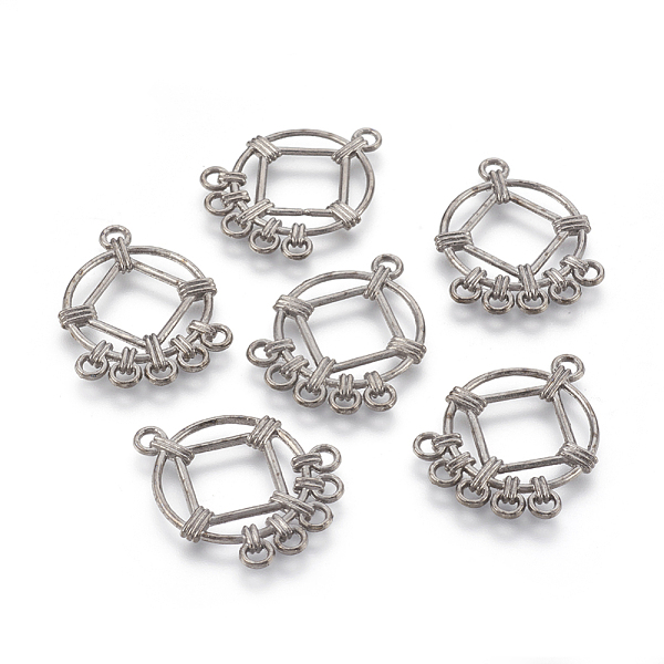 PandaHall Alloy Chandelier Components, Flat Round, Gunmetal, 34x26x2.5mm, Hole: 1.6mm and 1.8mm Alloy Flat Round
PandaHall Alloy Chandelier Components, Flat Round, Gunmetal, 34x26x2.5mm, Hole: 1.6mm and 1.8mm Alloy Flat Round