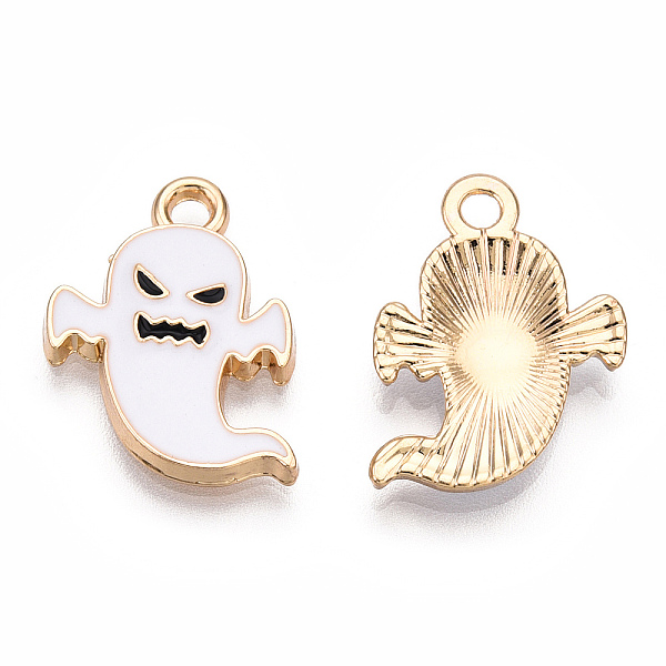 PandaHall Golden Plated Alloy Enamel Pendants, Ghost, Cadmium Free & Lead Free, White, 17x13x2.5mm, Hole: 2mm Alloy+Enamel Ghost White
PandaHall Golden Plated Alloy Enamel Pendants, Ghost, Cadmium Free & Lead Free, White, 17x13x2.5mm, Hole: 2mm Alloy+Enamel Ghost White