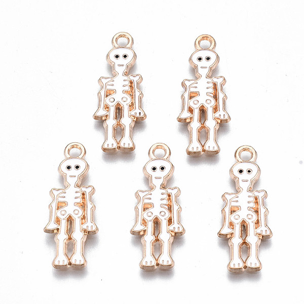 PandaHall Alloy Enamel Pendants, Halloween, Cadmium Free & Lead Free, Skeleton, Light Gold, White, 26x10x1.5mm, Hole: 1.8mm Alloy+Enamel...
PandaHall Alloy Enamel Pendants, Halloween, Cadmium Free & Lead Free, Skeleton, Light Gold, White, 26x10x1.5mm, Hole: 1.8mm Alloy+Enamel...