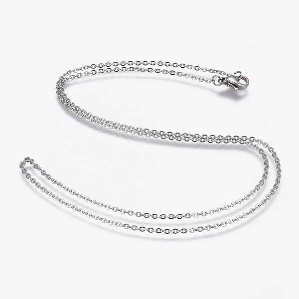 PandaHall 304 Stainless Steel Cable Chain Necklaces, with 304 Stainless Steel Clasps, Stainless Steel Color, 19.7 inch(50cm), 1.5mm 304...
PandaHall 304 Stainless Steel Cable Chain Necklaces, with 304 Stainless Steel Clasps, Stainless Steel Color, 19.7 inch(50cm), 1.5mm 304...