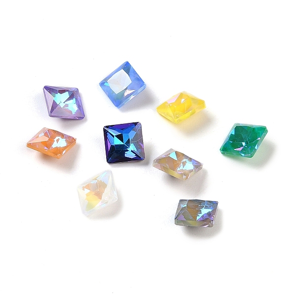 PandaHall Glass Rhinestone Cabochons, Point Back, Faceted, Square, Mixed Color, 6x6x4mm Glass Rhinestone Square Multicolor
PandaHall Glass Rhinestone Cabochons, Point Back, Faceted, Square, Mixed Color, 6x6x4mm Glass Rhinestone Square Multicolor