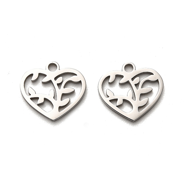 PandaHall Valentine's Day 316 Surgical Stainless Steel Charms, Laser Cut, Heart Charm, Stainless Steel Color, Leaf, 12x13x1mm, Hole: 1.6mm...
PandaHall Valentine's Day 316 Surgical Stainless Steel Charms, Laser Cut, Heart Charm, Stainless Steel Color, Leaf, 12x13x1mm, Hole: 1.6mm...