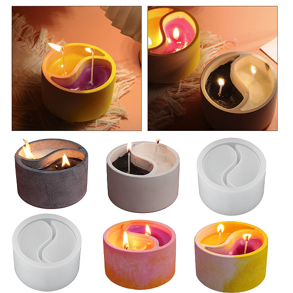 PandaHall Double Lattice DIY Column Candle Holder Silicone Molds, Resin Plaster Cement Casting Molds, White, 5.8x9.5cm Silicone Column White
PandaHall Double Lattice DIY Column Candle Holder Silicone Molds, Resin Plaster Cement Casting Molds, White, 5.8x9.5cm Silicone Column White